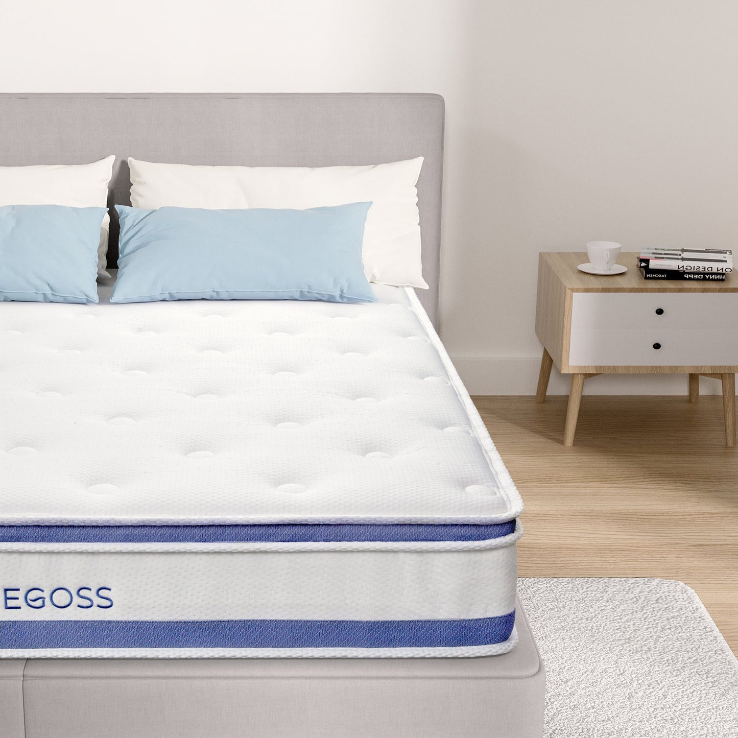 Single Bed Mattress, Hybrid Double Bed Mattress, Single Bed Mattress With Individual Pocket Springs, Boxed Plush Foam Mattress, Medium Soft, Sports Isolation Pressure