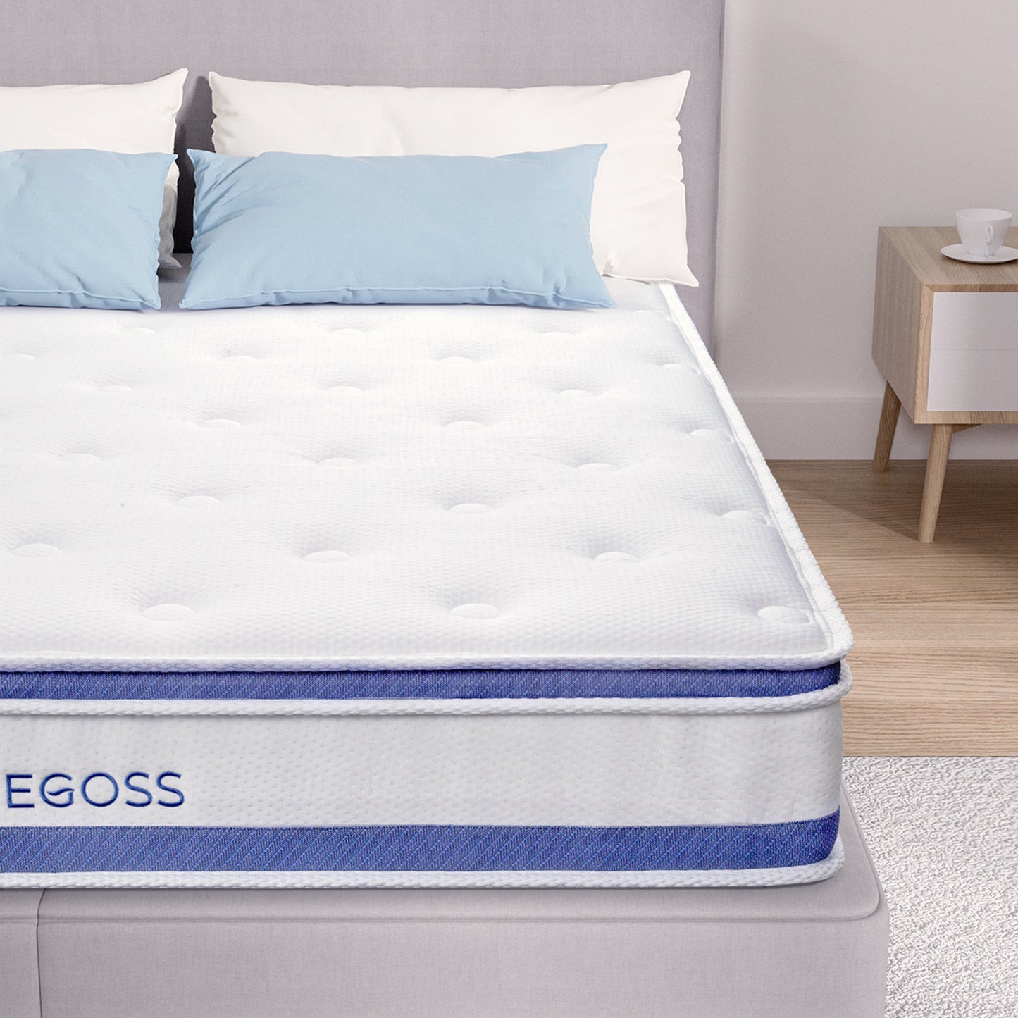 Single Bed Mattress, Hybrid Double Bed Mattress, Single Bed Mattress With Individual Pocket Springs, Boxed Plush Foam Mattress, Medium Soft, Sports Isolation Pressure